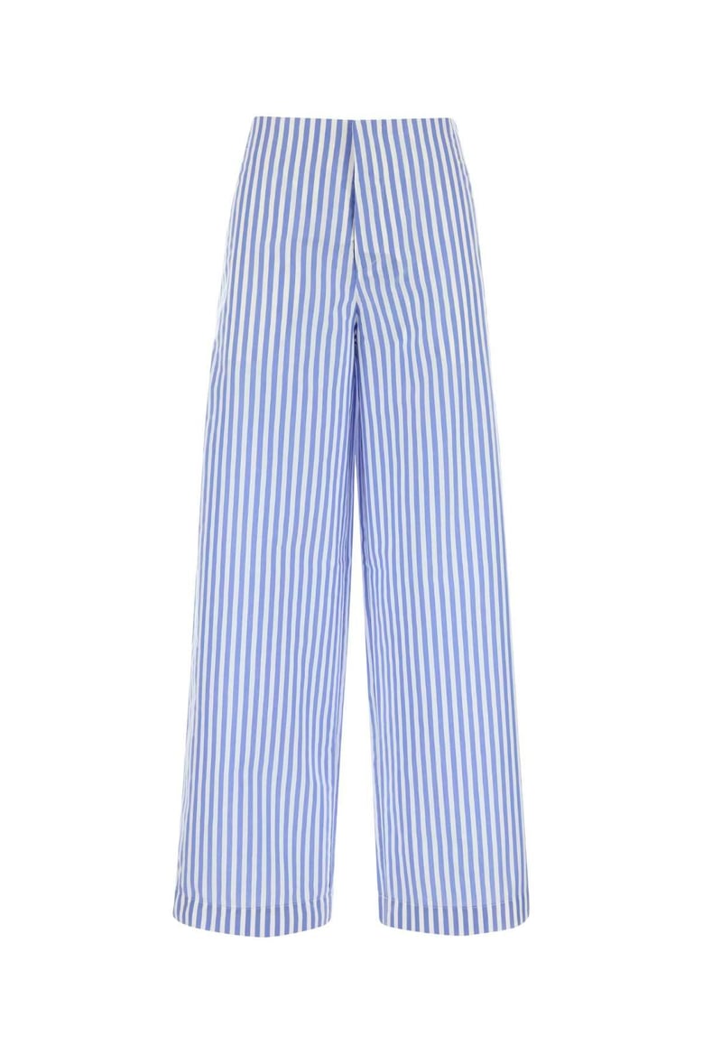 embroidered poplin pant by Selfnex