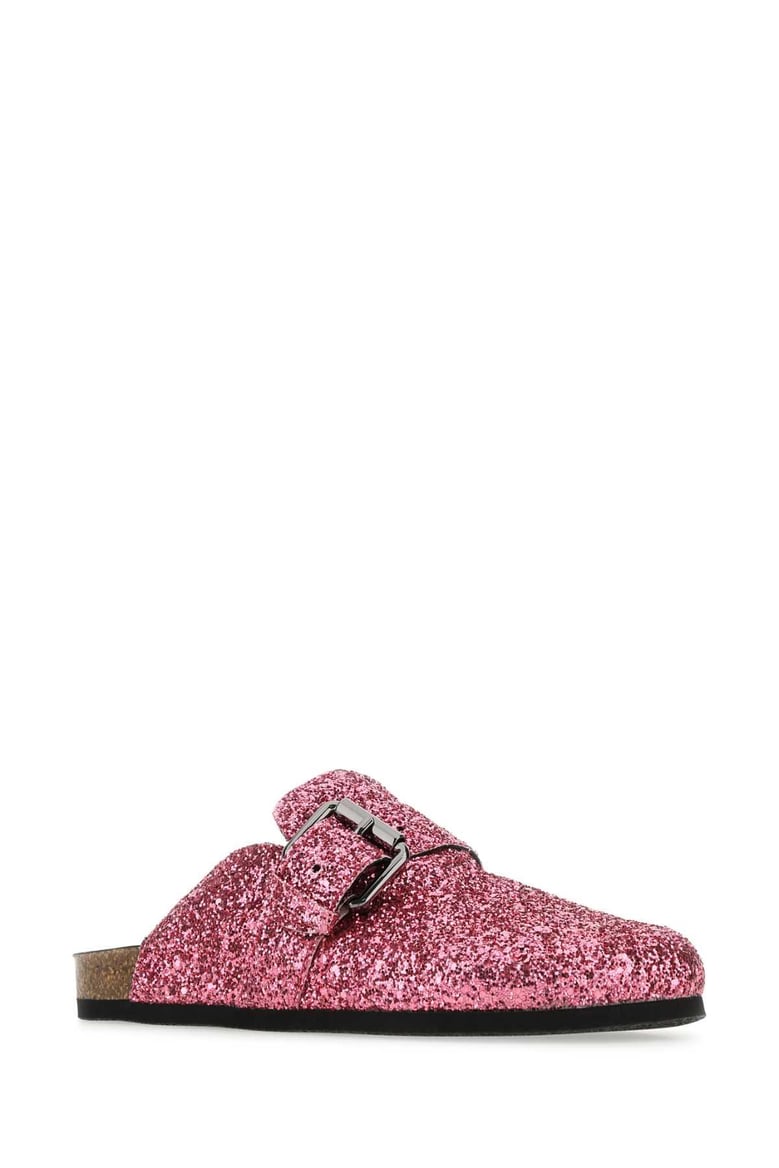 pink glitters slippers by Selfnex