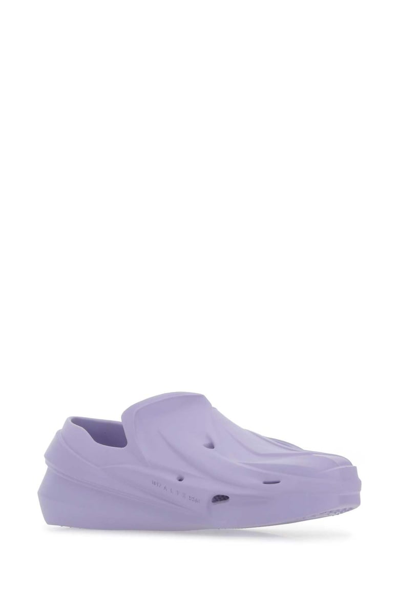 lilac rubber mono slip ons by Selfnex