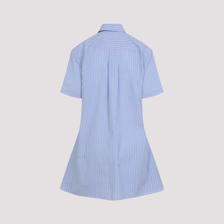 embroidered poplin shirt dress by Selfnex
