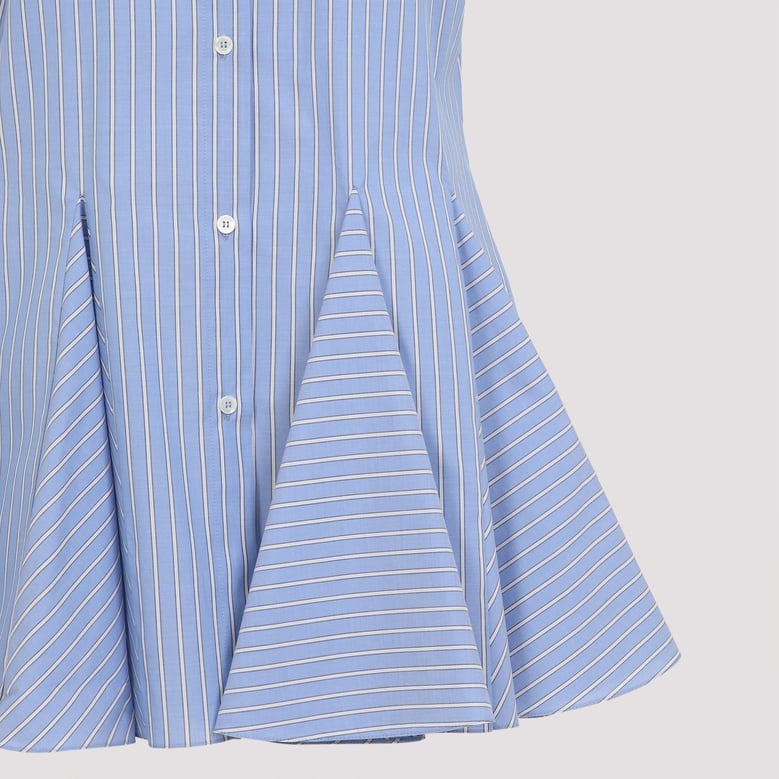 embroidered poplin shirt dress by Selfnex