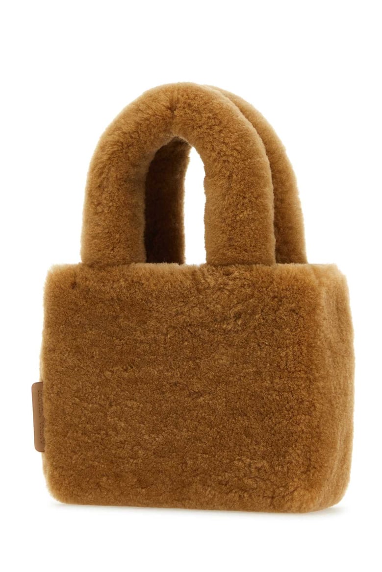 camel shearling amini giuly handbag by Selfnex