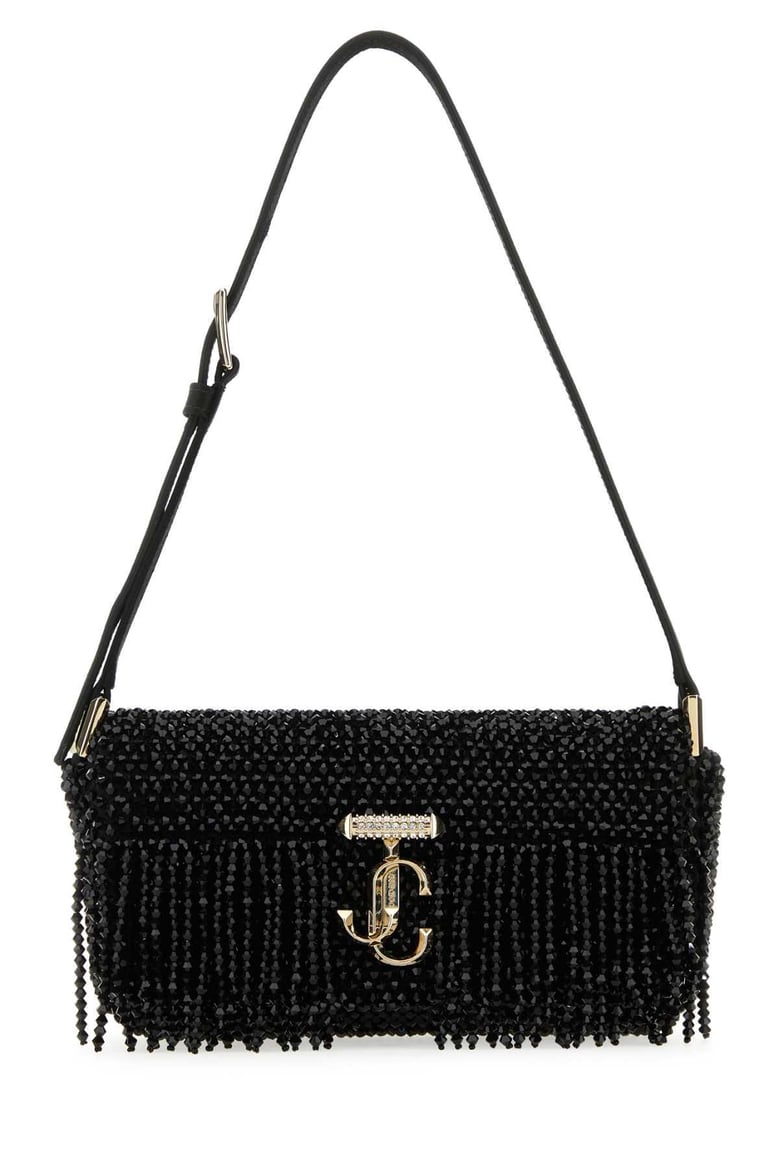 black satin mini avenue shoulder bag by Selfnex