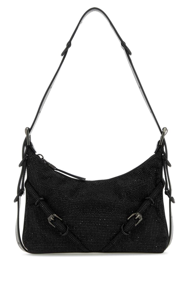 black fabric mini voyou shoulder bag by Selfnex