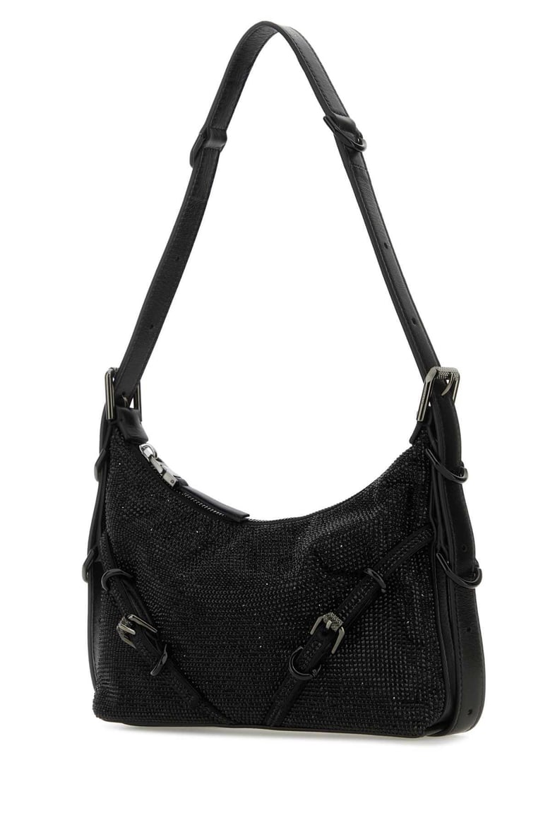 black fabric mini voyou shoulder bag by Selfnex