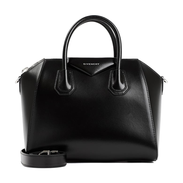 black leather small antigona handbag by Selfnex