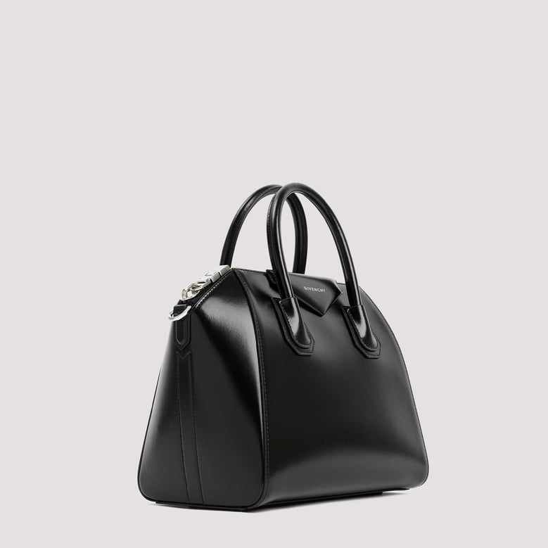 black leather small antigona handbag by Selfnex