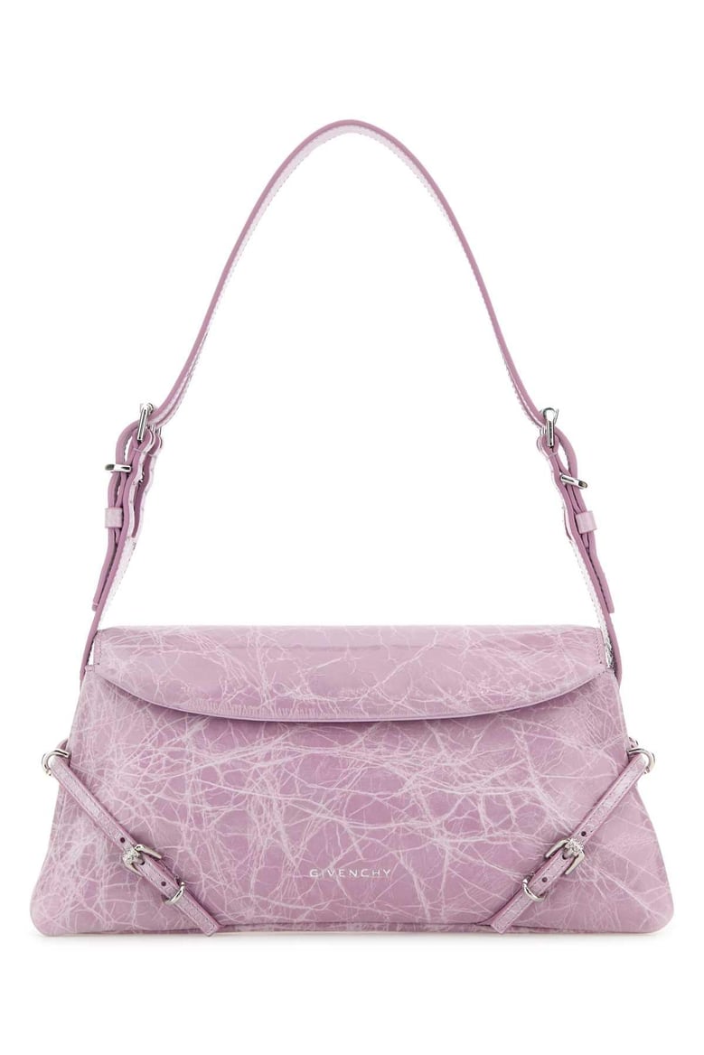 lilac leather p’tit voyou shoulder bag by Selfnex