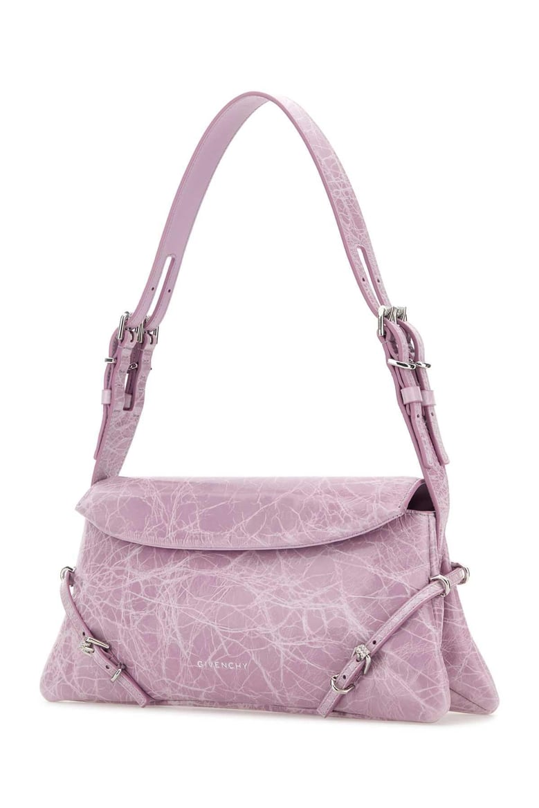 lilac leather p’tit voyou shoulder bag by Selfnex