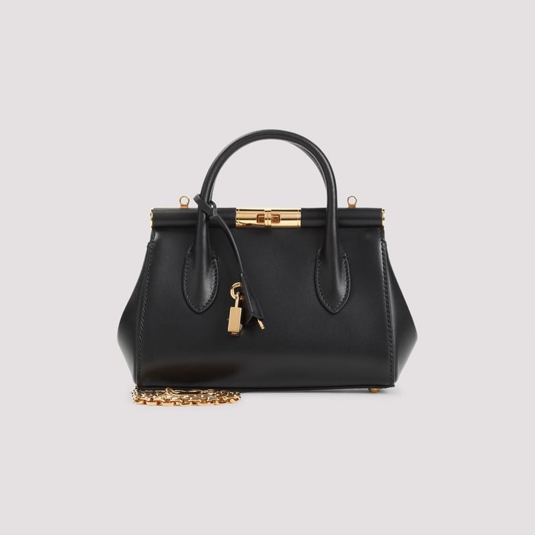 black leather marlene handbag by Selfnex