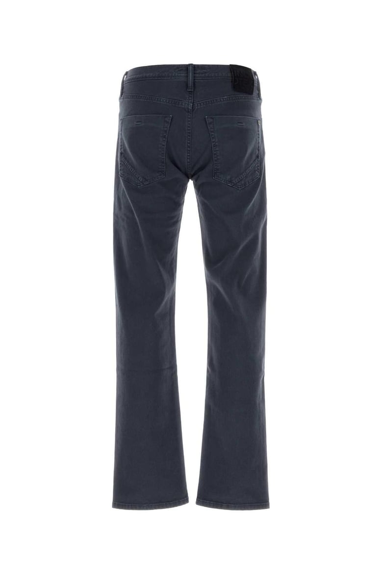 navy blue stretch denim jeans by Selfnex