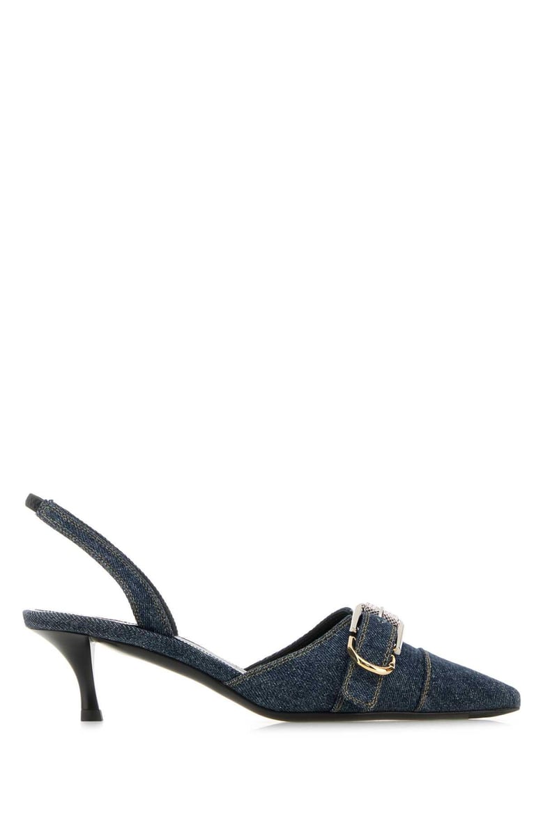 denim voyou pumps by Selfnex