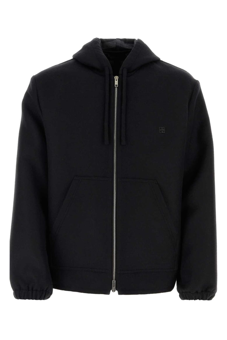 black wool blend sweatshirt by Selfnex
