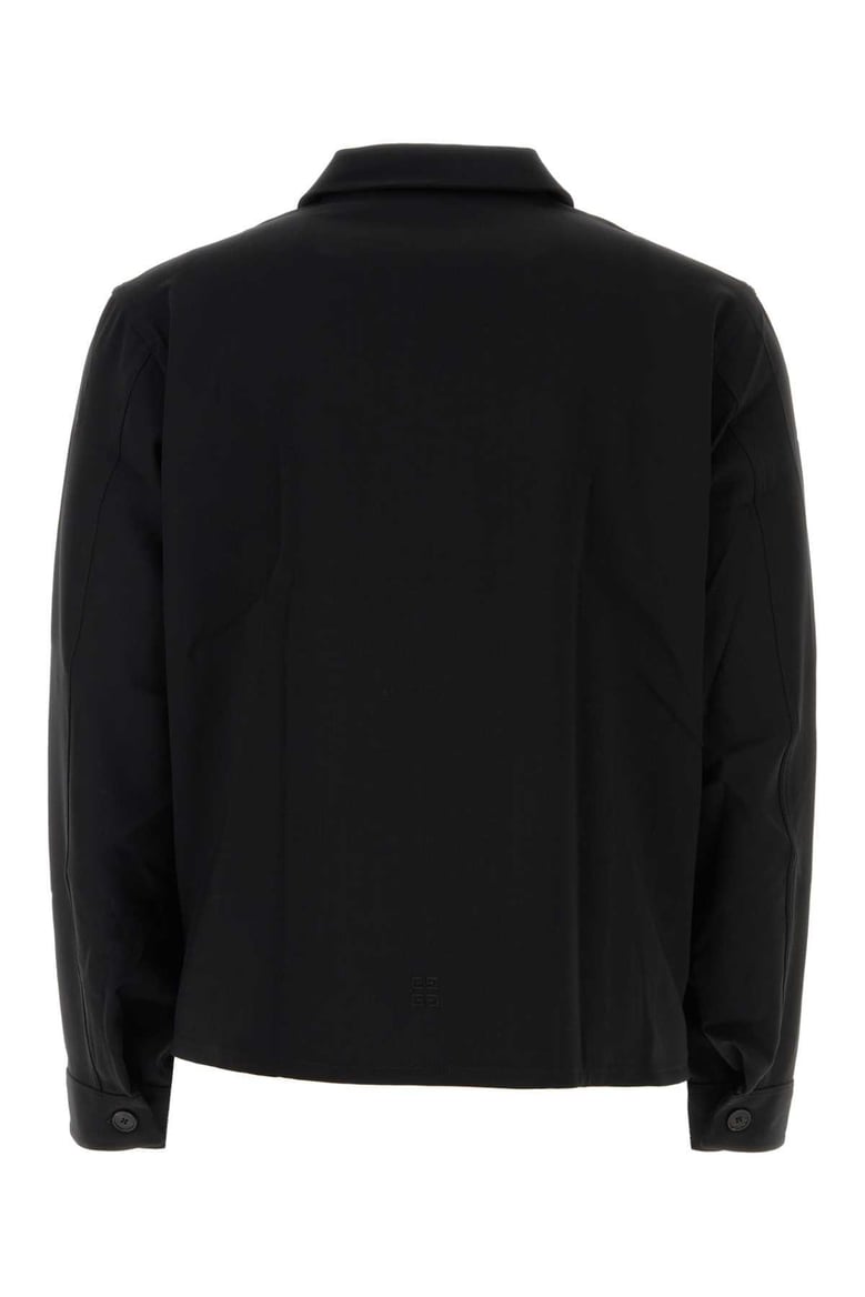 black wool blend shirt by Selfnex