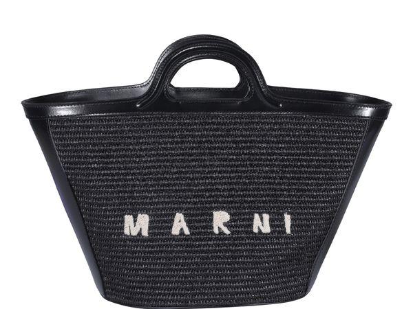 black leather and raffia small tropicalia summer handbag by Selfnex