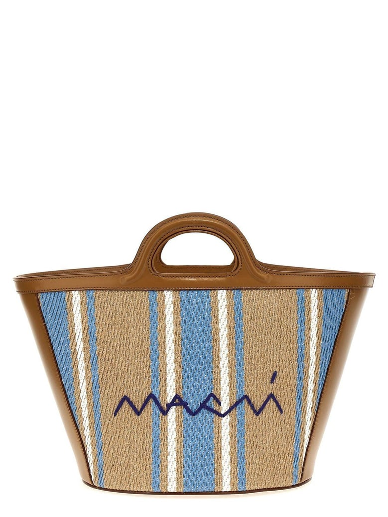embroidered canvas tropicalia bucket bag by Selfnex