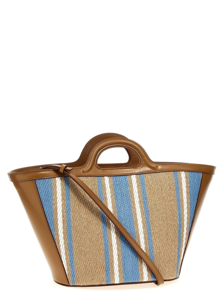 embroidered canvas tropicalia bucket bag by Selfnex