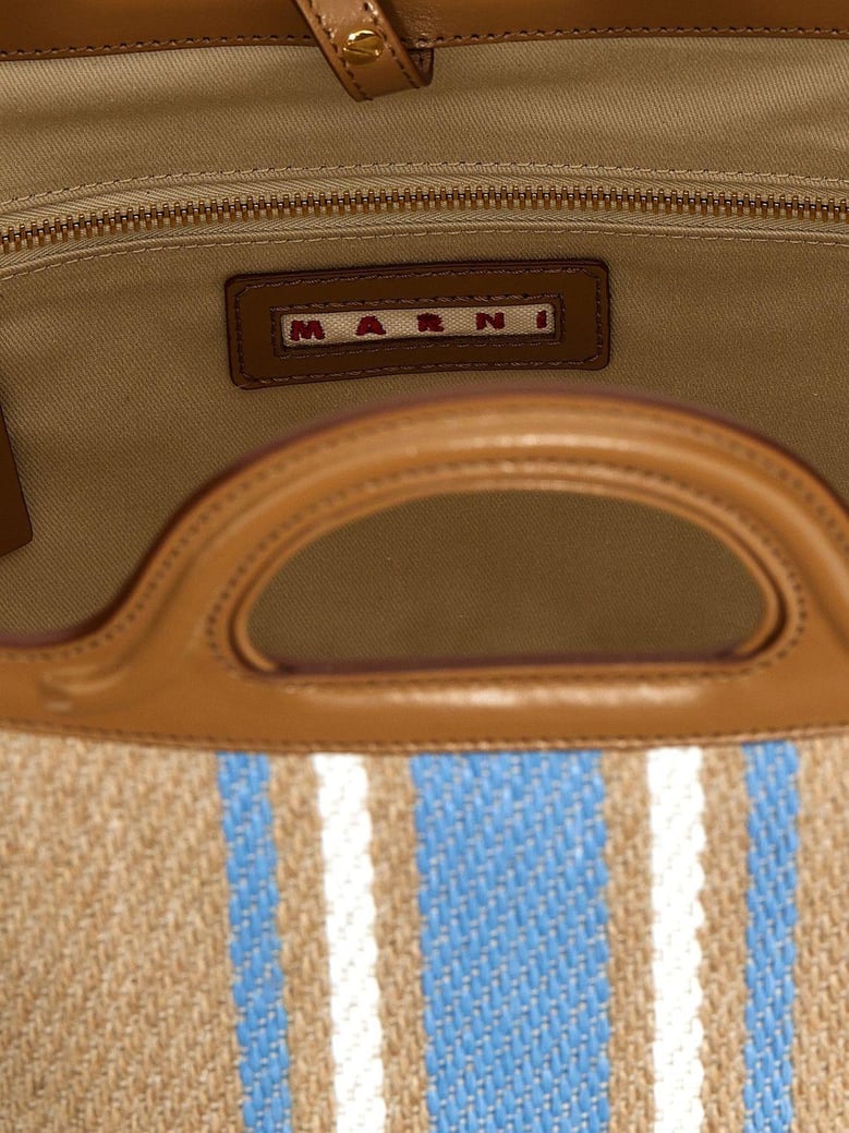 embroidered canvas tropicalia bucket bag by Selfnex