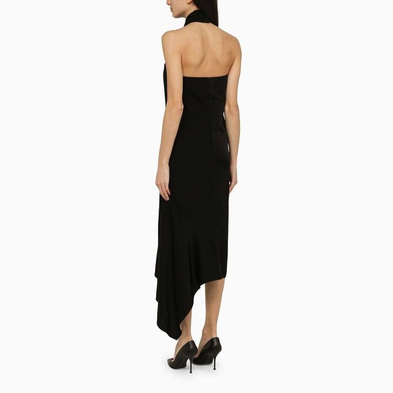black crepe dress by Selfnex