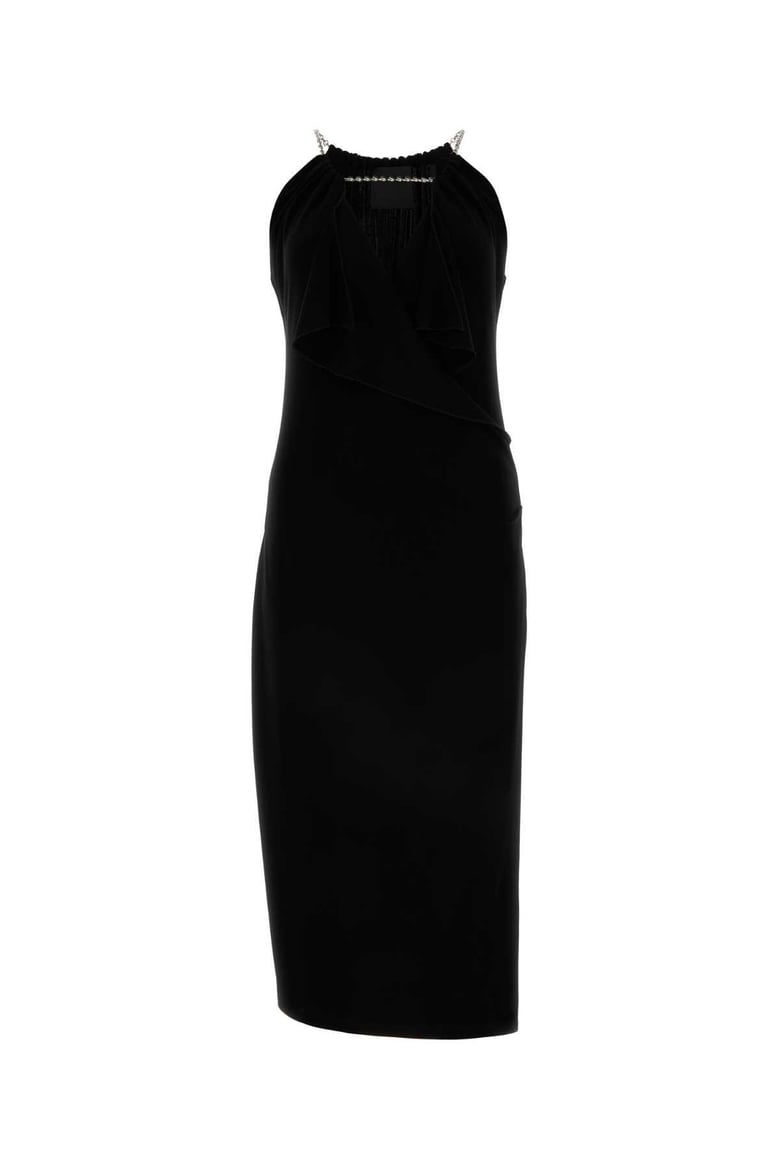 black viscose dress by Selfnex