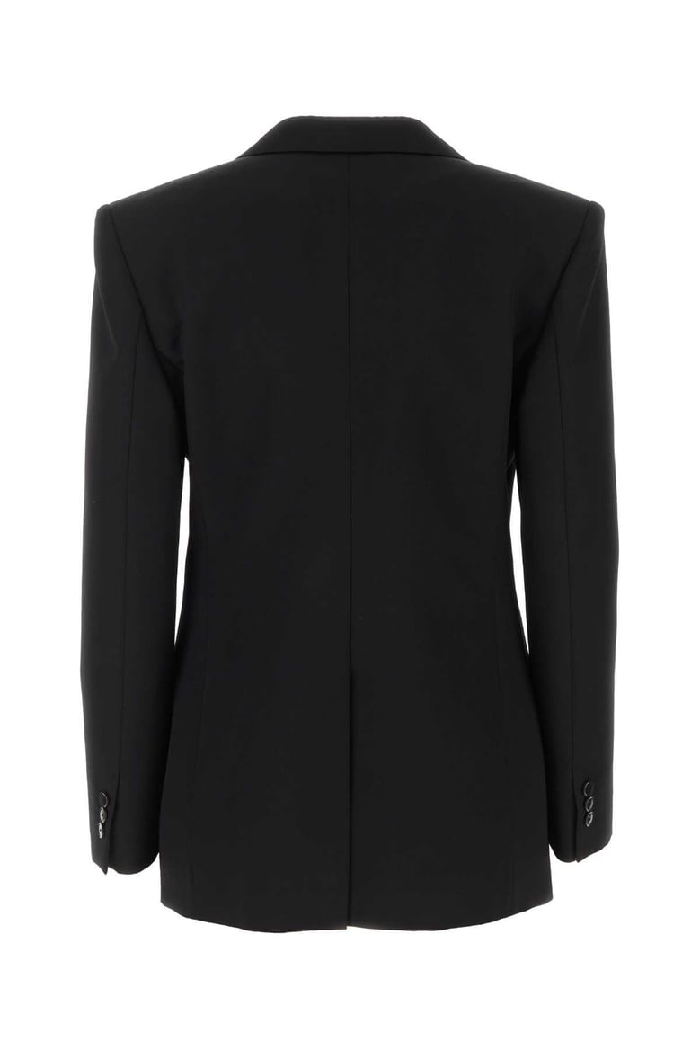 black wool blend blazer by Selfnex