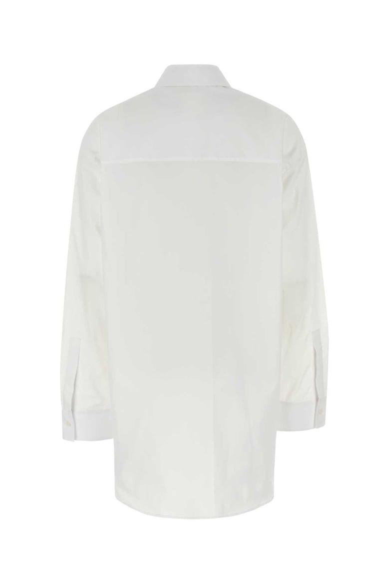 white poplin oversize shirt by Selfnex