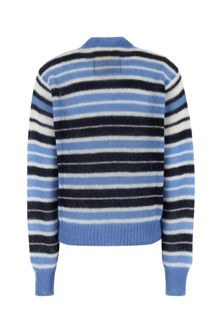 multicolor mohair blend cardigan by Selfnex