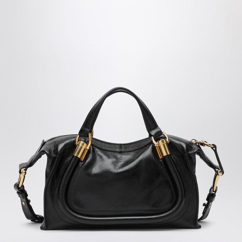 black leather paraty 24 handbag by Selfnex