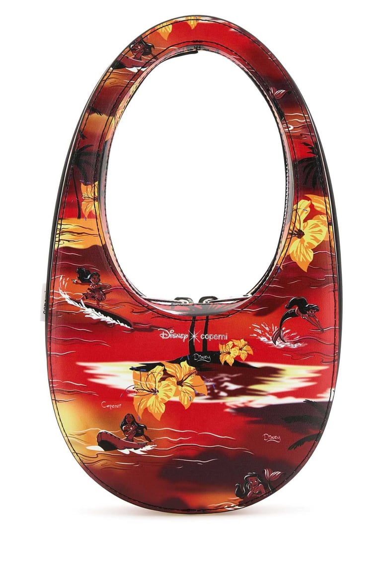printed synthetic leather disney x coperni mini tropical swipe handbag by Selfnex