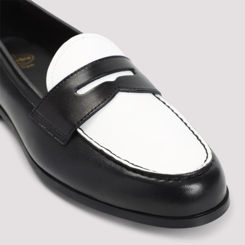 two-tone leather natale loafers by Selfnex
