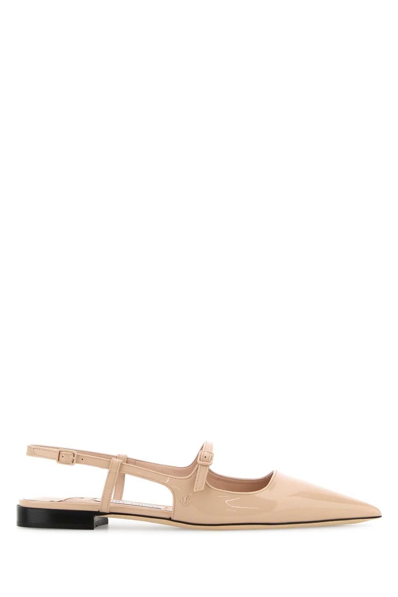 light pink leather didi ballerinas by Selfnex