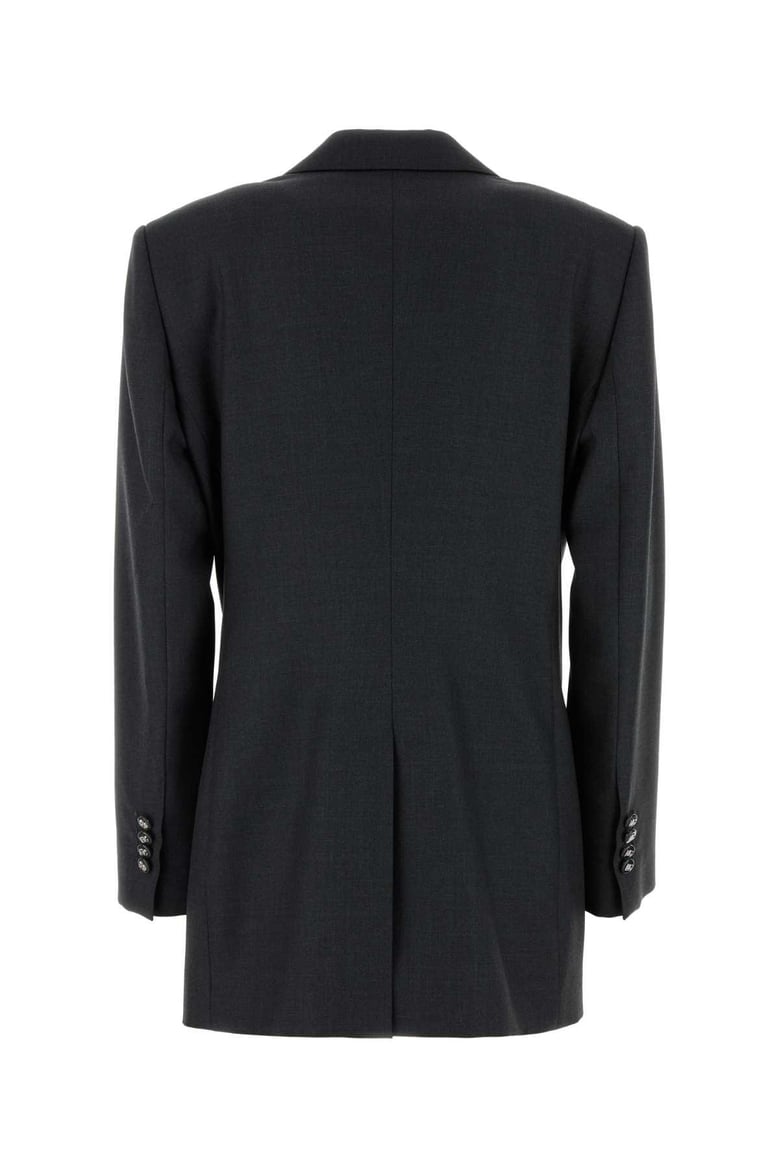 graphite wool blazer by Selfnex
