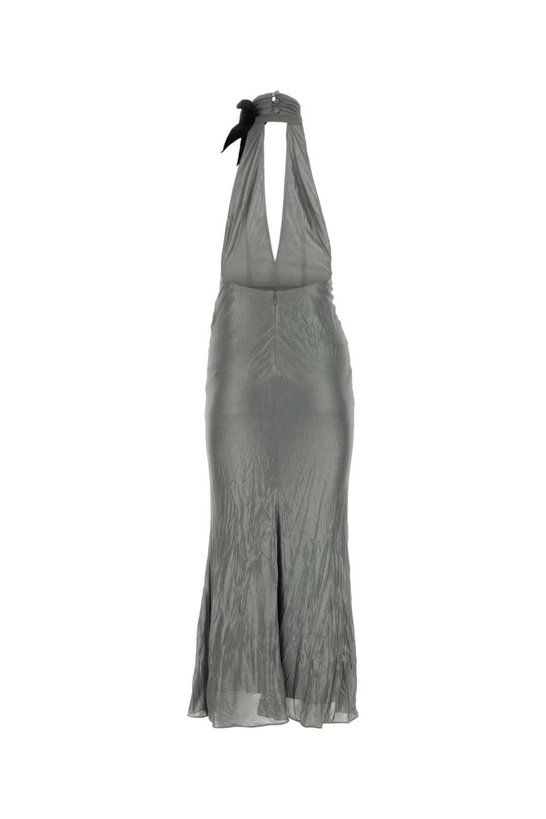 grey viscose dress by Selfnex
