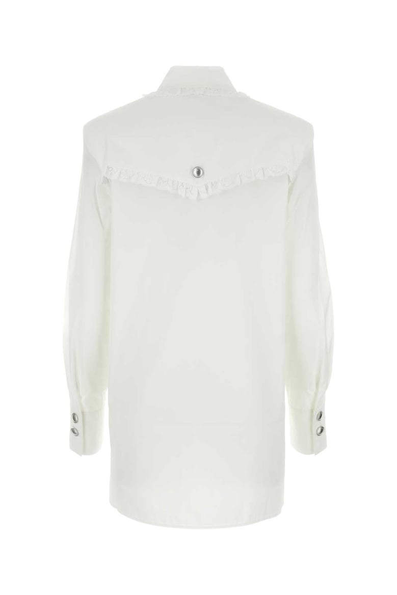 white poplin shirt dress by Selfnex