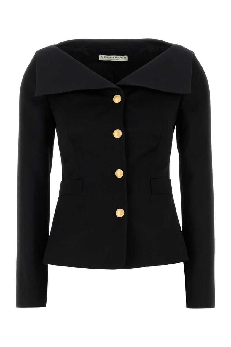 black wool blazer by Selfnex
