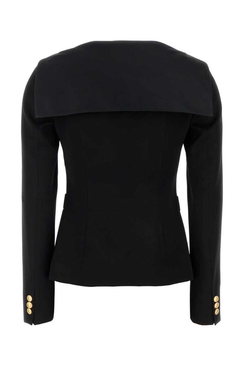 black wool blazer by Selfnex