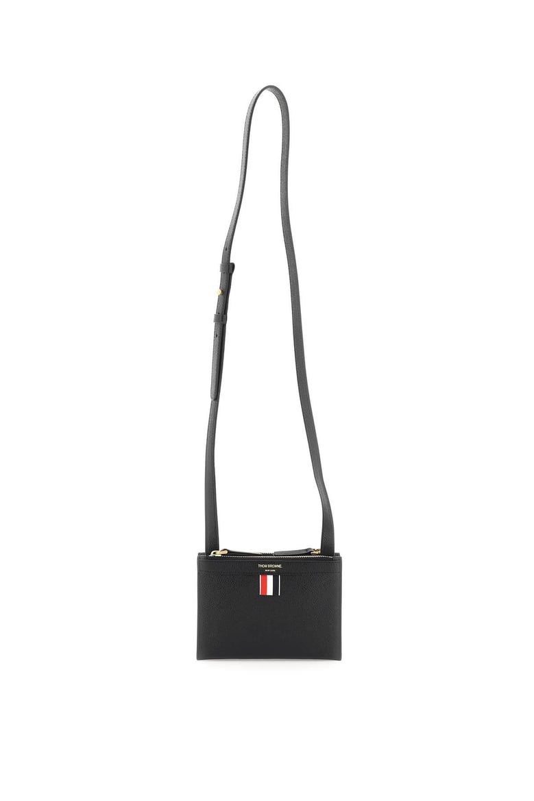 black leather mini document holder by Selfnex