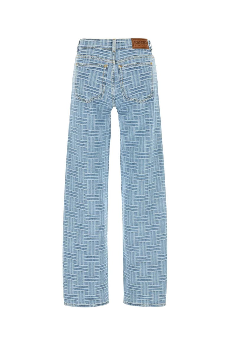 embroidered denim jeans by Selfnex
