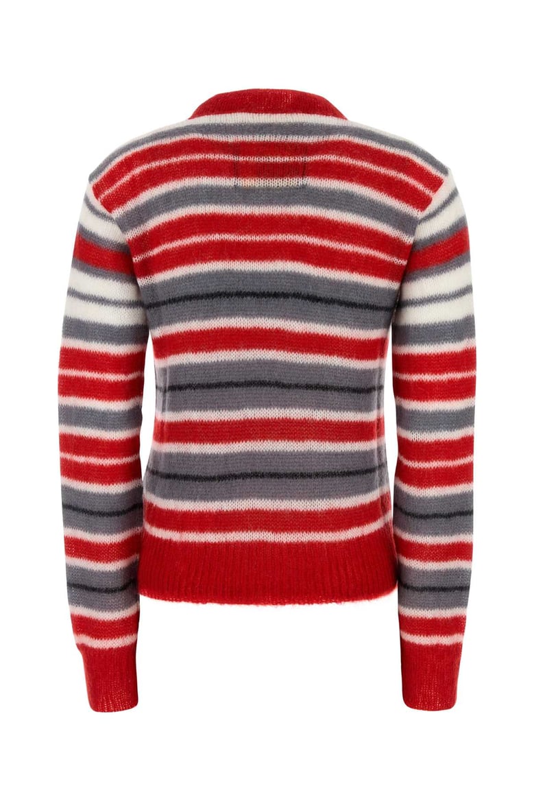 embroidered mohair blend sweater by Selfnex