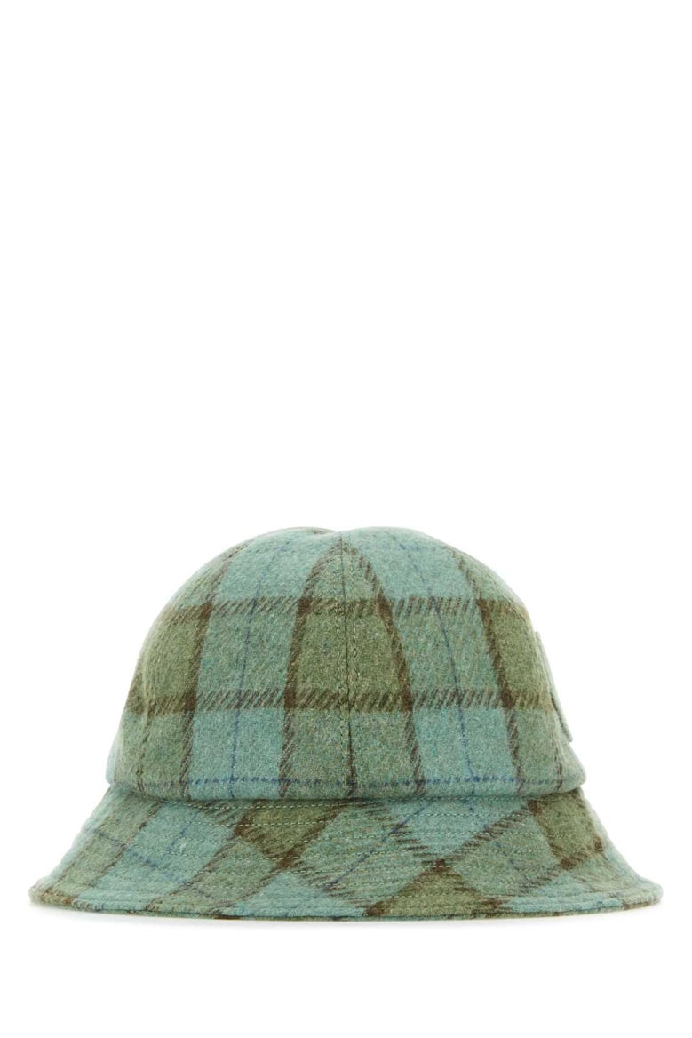 embroidered wool blend franz bucket hat by Selfnex
