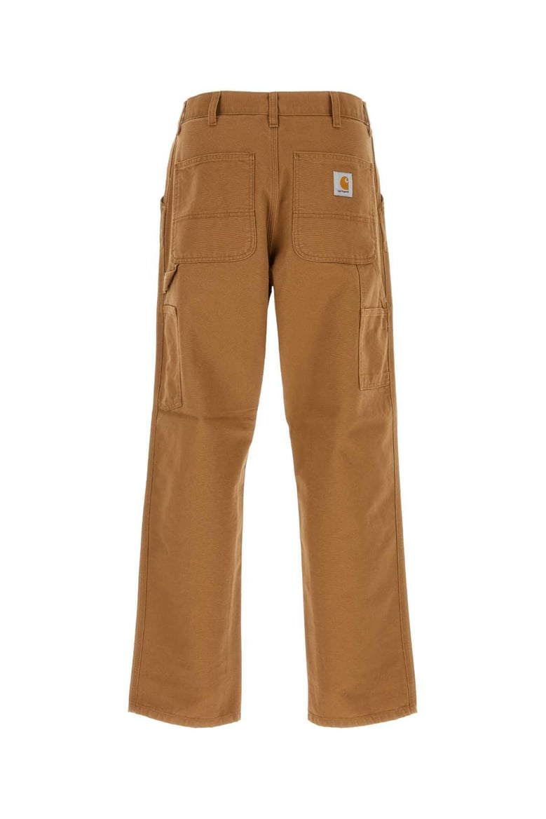 caramel cotton single knee pant by Selfnex