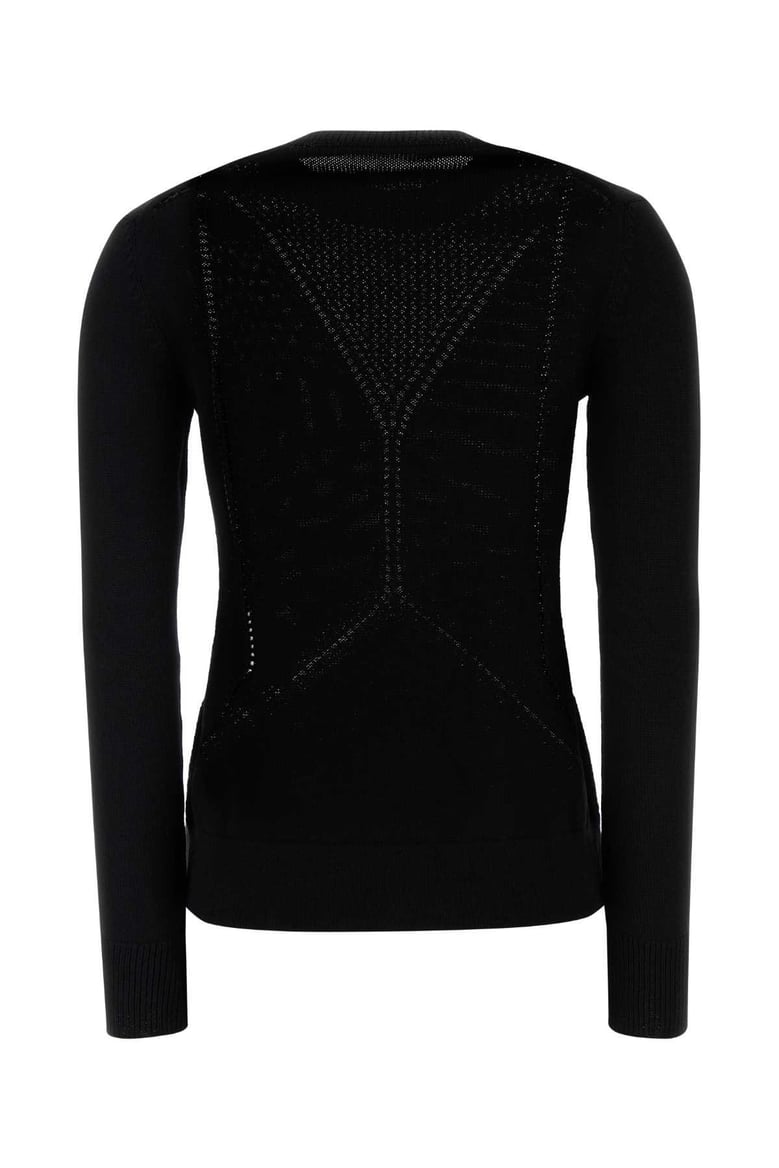 black wool blend sweater by Selfnex