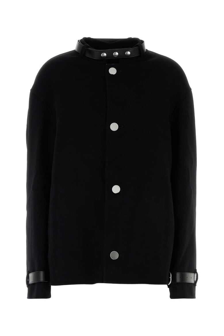black cashmere coat by Selfnex