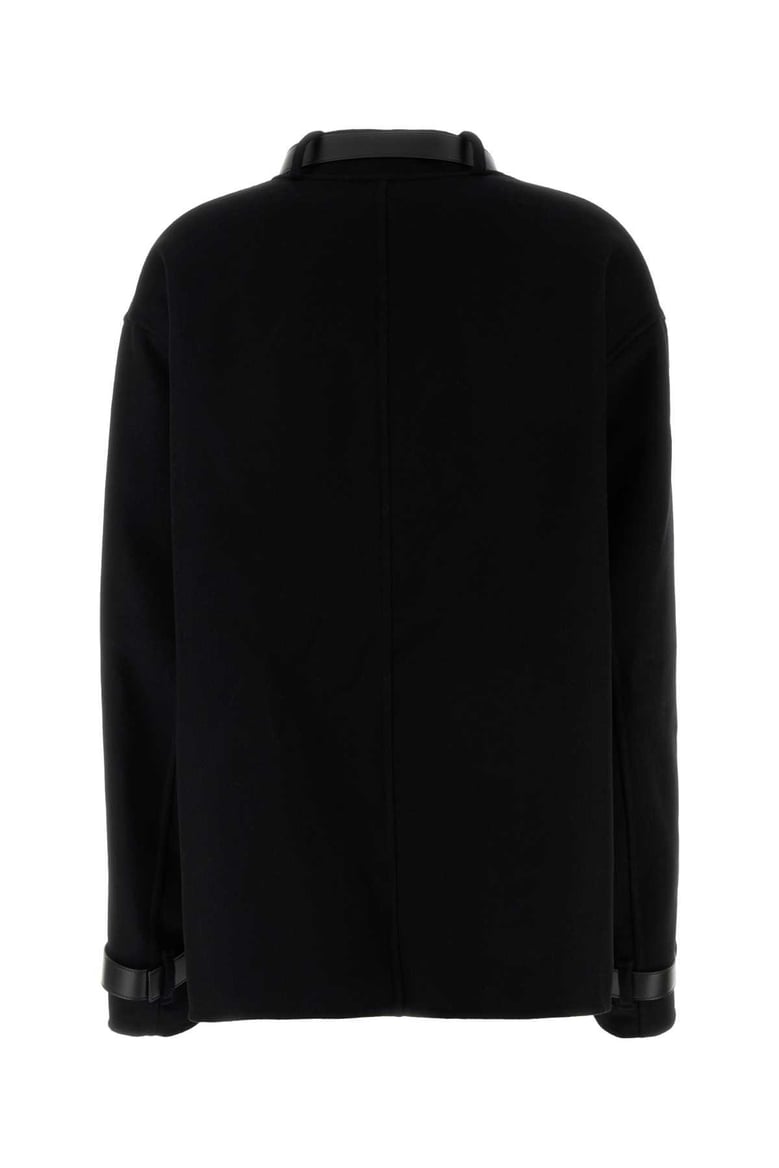 black cashmere coat by Selfnex