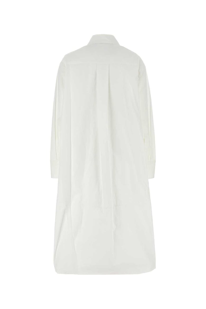 white poplin shirt dress by Selfnex