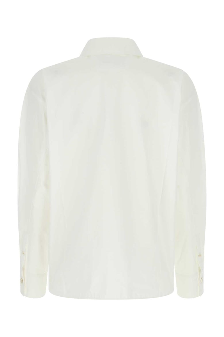 white poplin oversize shirt by Selfnex