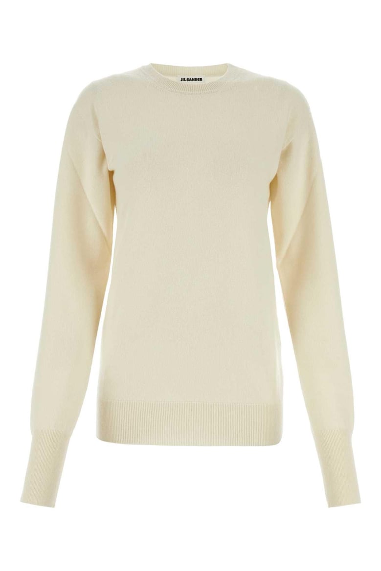 ivory cashmere sweater by Selfnex