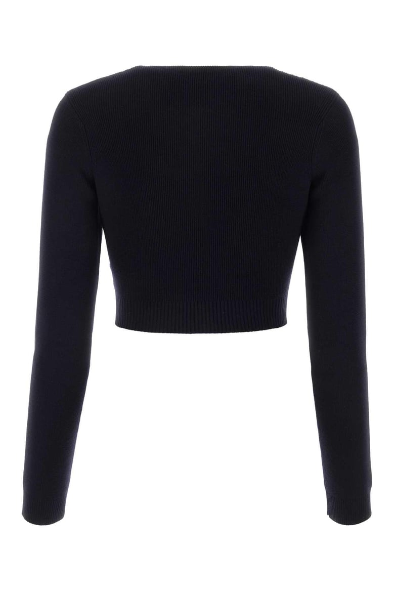 midnight blue wool sweater by Selfnex