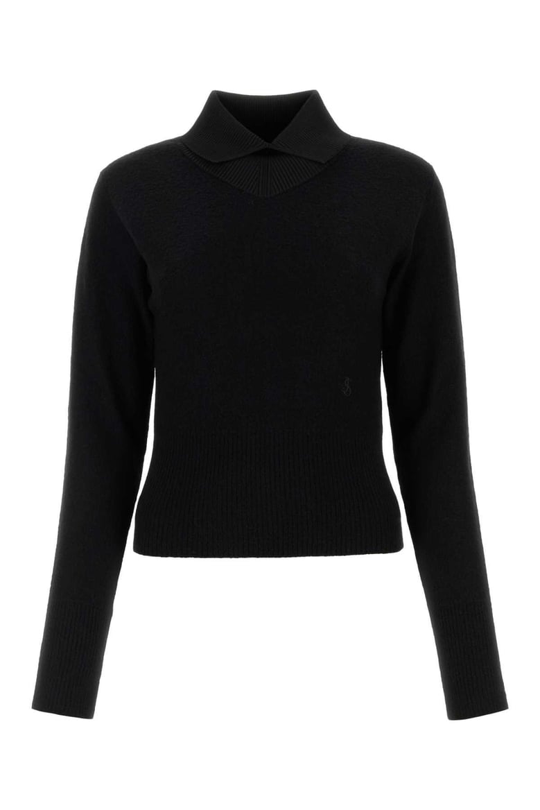 black wool blend sweater by Selfnex