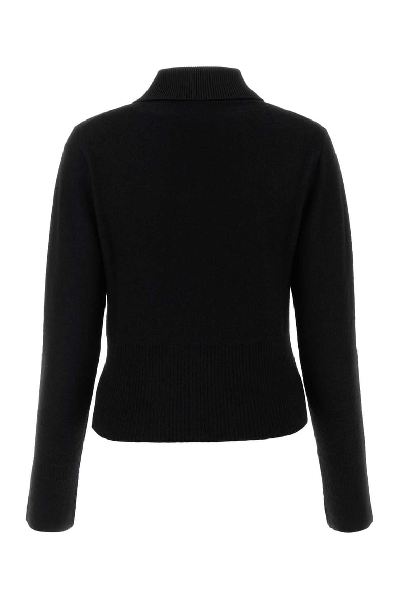 black wool blend sweater by Selfnex